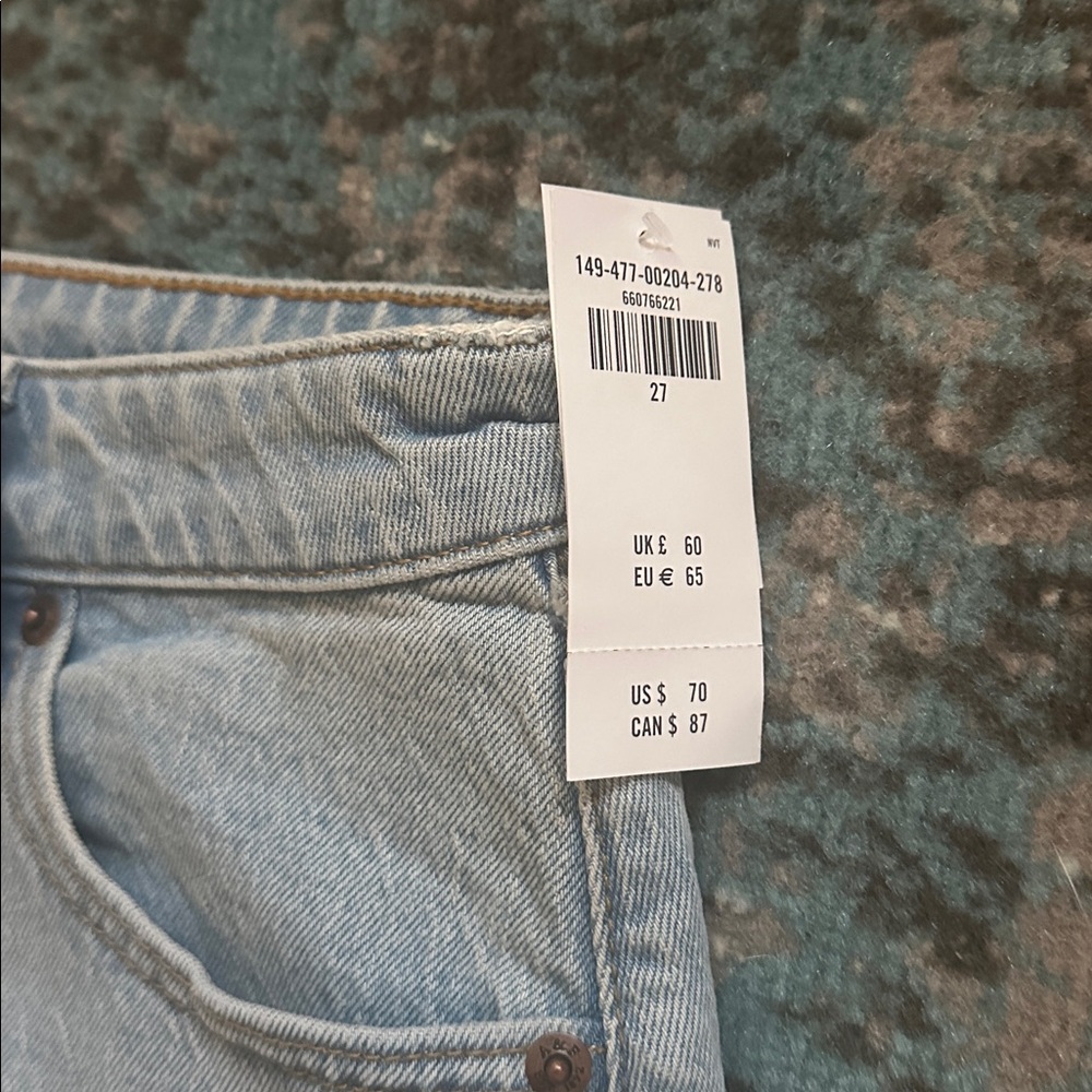 Abercrombie & Fitch Light Blue Jean Shorts - Dad Shorts - Curve Love - Picture 10 of 14